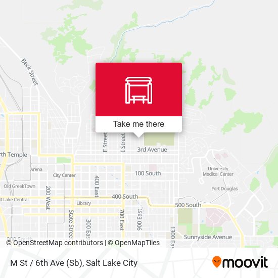 Mapa de M St / 6th Ave (Sb)