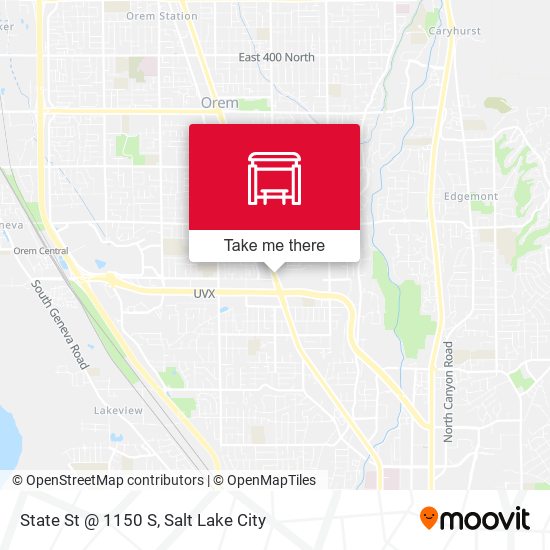 State St @ 1150 S map