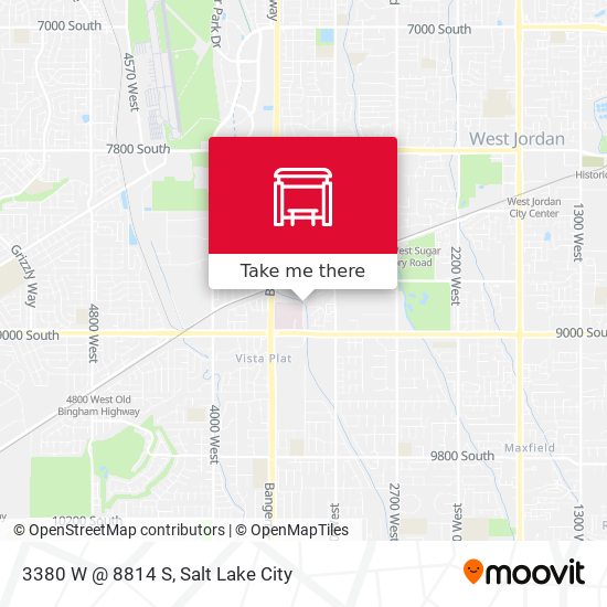 3380 W @ 8814 S map