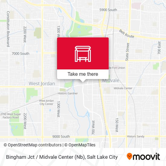 Bingham Jct / Midvale Center (Nb) map