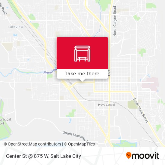 Center St @ 875 W map