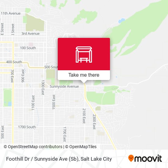 Mapa de Foothill Dr / Sunnyside Ave (Sb)