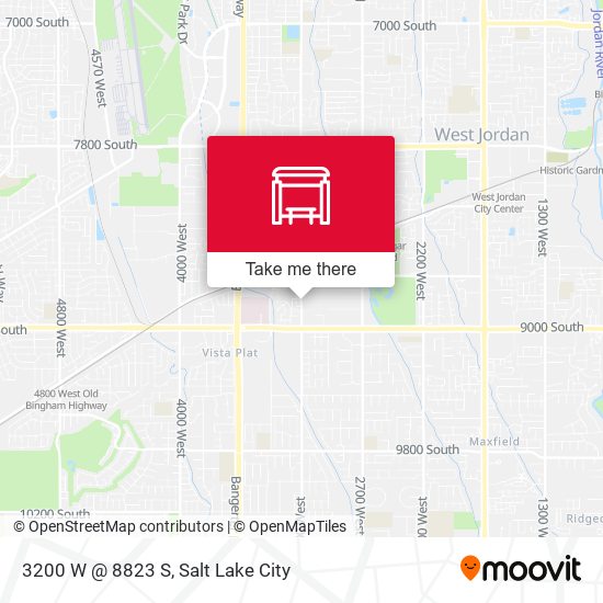 3200 W @ 8823 S map