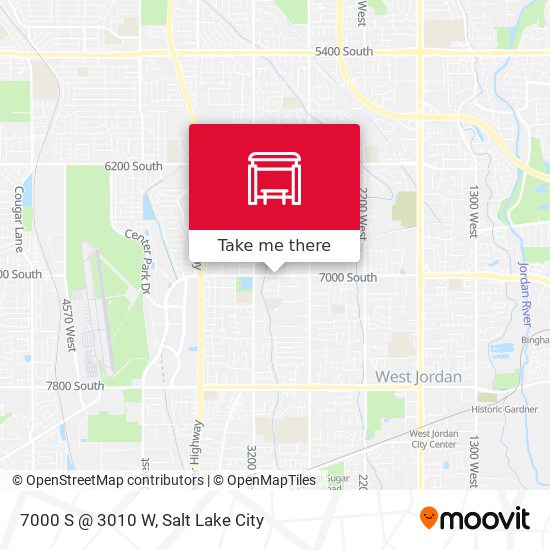 7000 S @ 3010 W map