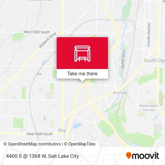 4400 S @ 1368 W map