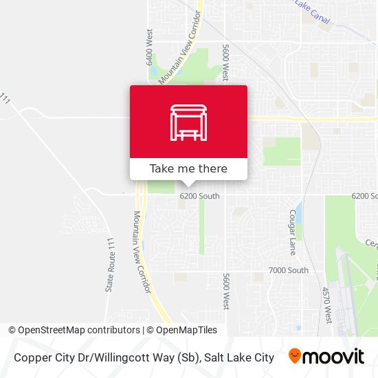 Copper City Dr / Willingcott Way (Sb) map