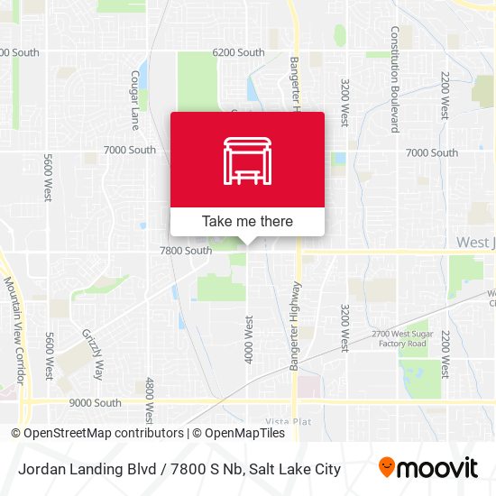 Jordan Landing Blvd / 7800 S Nb map