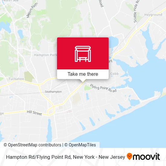 Hampton Rd/Flying Point Rd map