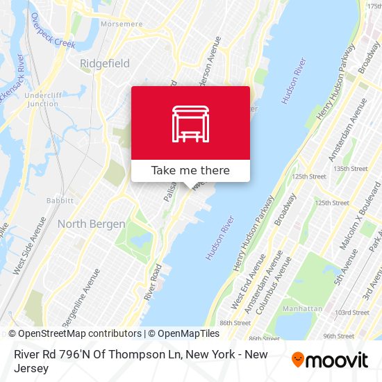 Mapa de River Rd 796'N Of Thompson Ln
