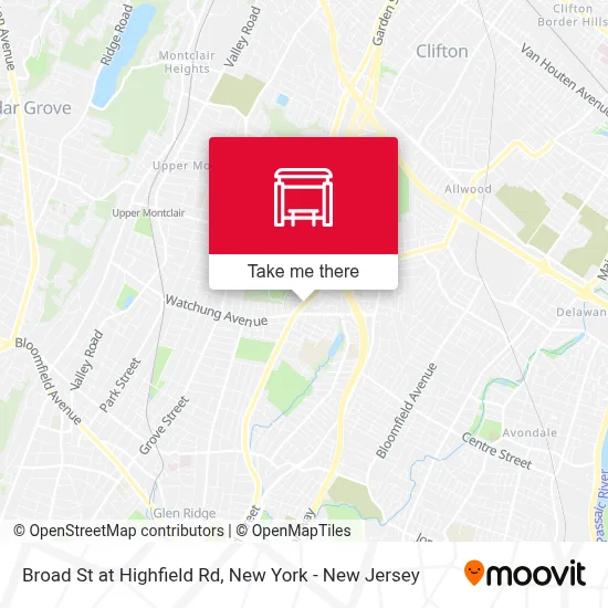 Broad St at Highfield Rd map