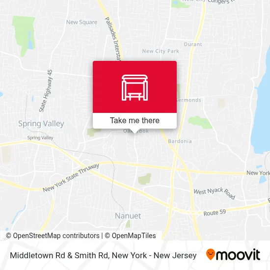 Middletown Rd & Smith Rd map