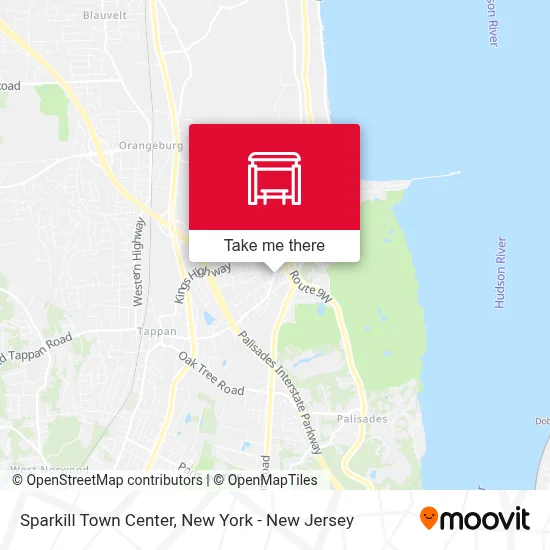 Sparkill Town Center map