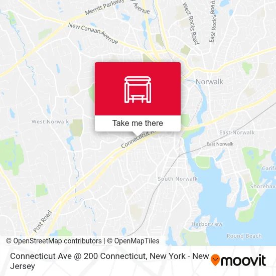 Connecticut Ave @ 200 Connecticut map