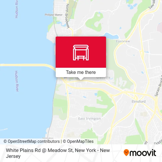 White Plains Rd @ Meadow St map