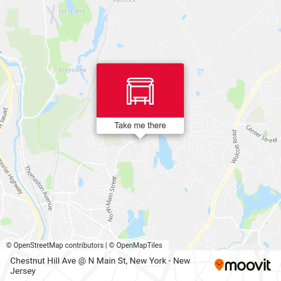 Chestnut Hill Ave @ N Main St map