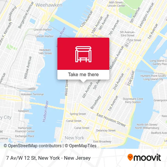 7 Av/W 12 St map