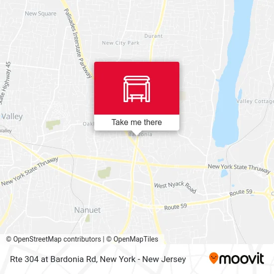 Rte 304 at Bardonia Rd map