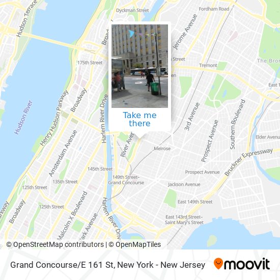 Mapa de Grand Concourse/E 161 St