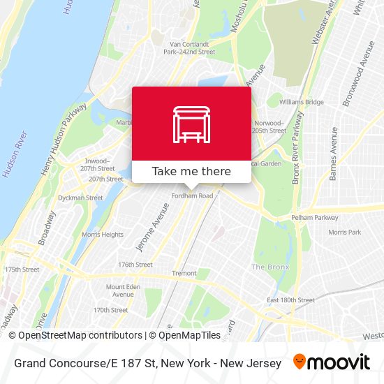 Mapa de Grand Concourse/E 187 St