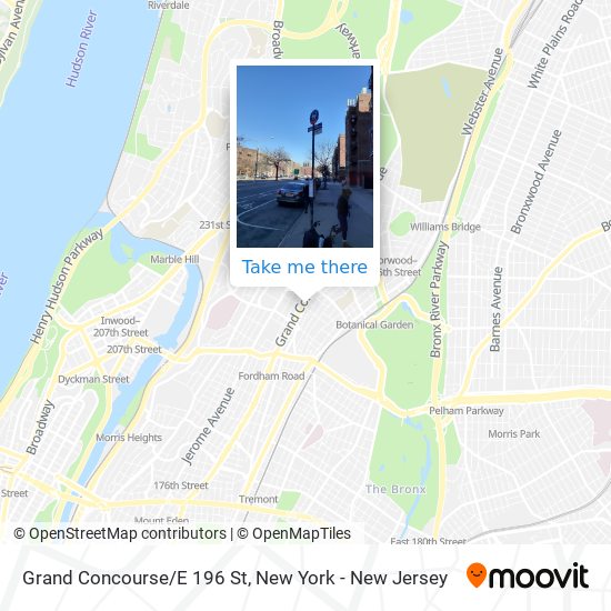 Grand Concourse/E 196 St map