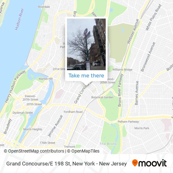 Grand Concourse/E 198 St map