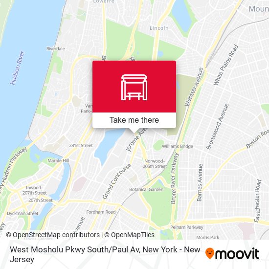 West Mosholu Pkwy South / Paul Av map