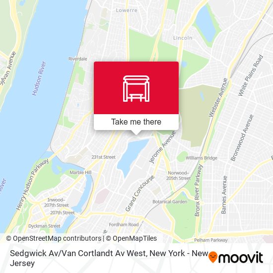 Sedgwick Av / Van Cortlandt Av West map