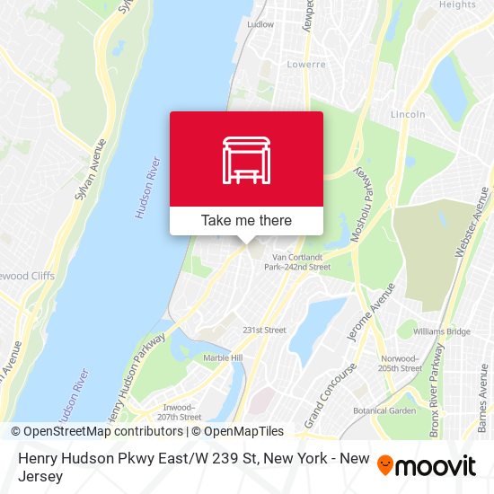 Mapa de Henry Hudson Pkwy East / W 239 St