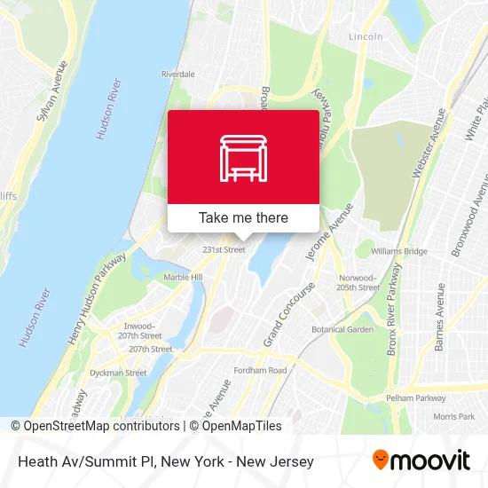 Heath Av/Summit Pl map