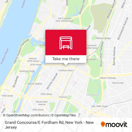 Mapa de Grand Concourse/E Fordham Rd