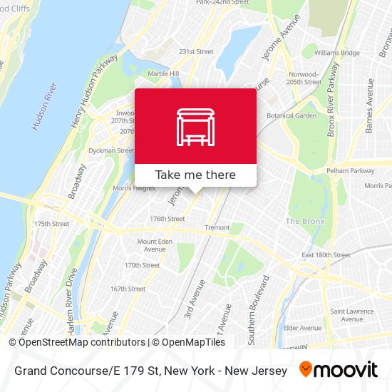 Mapa de Grand Concourse/E 179 St