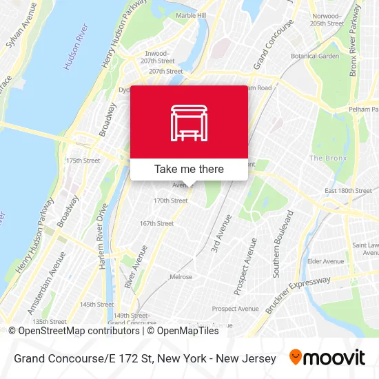 Grand Concourse/E 172 St map