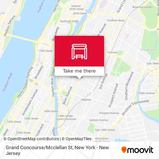 Grand Concourse/Mcclellan St map