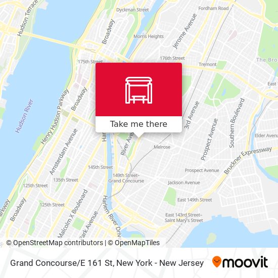 Mapa de Grand Concourse/E 161 St