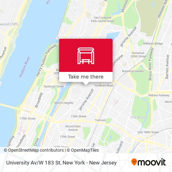 Mapa de University Av/W 183 St