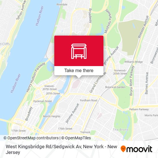 Mapa de West Kingsbridge Rd / Sedgwick Av