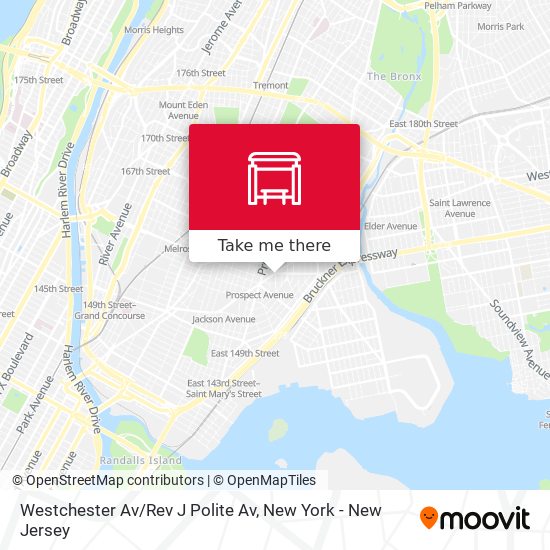 Westchester Av/Rev J Polite Av map