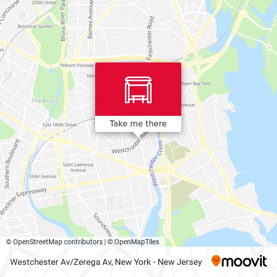 Westchester Av/Zerega Av map