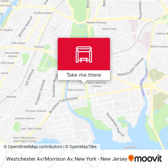 Westchester Av/Morrison Av map