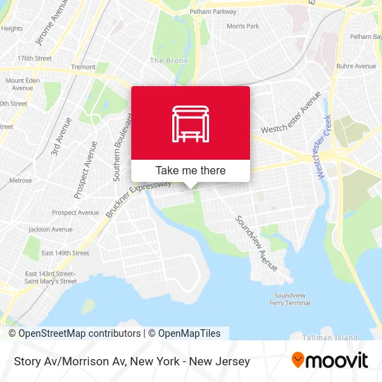 Story Av/Morrison Av map