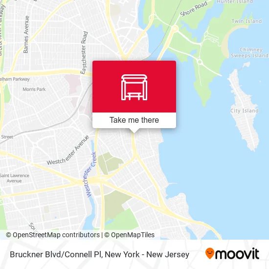 Bruckner Blvd/Connell Pl map