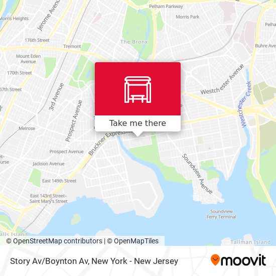 Mapa de Story Av/Boynton Av