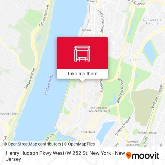 Henry Hudson Pkwy West / W 252 St map