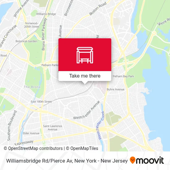 Williamsbridge Rd/Pierce Av map