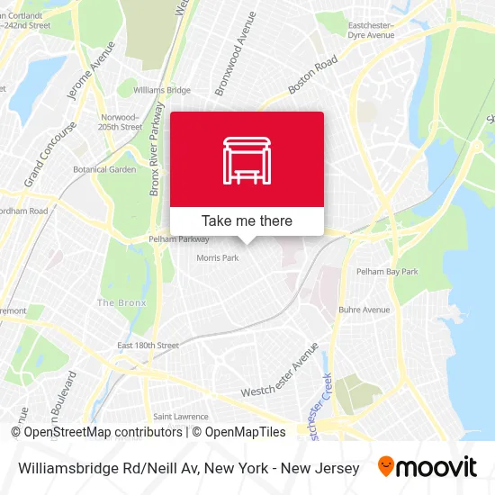 Williamsbridge Rd/Neill Av map