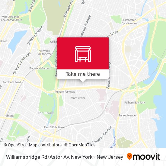 Williamsbridge Rd/Astor Av map