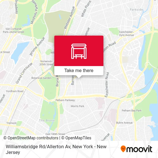 Williamsbridge Rd/Allerton Av map