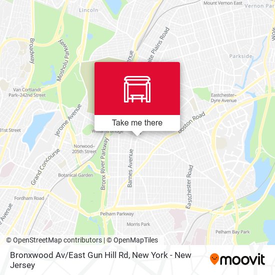 Bronxwood Av/East Gun Hill Rd map