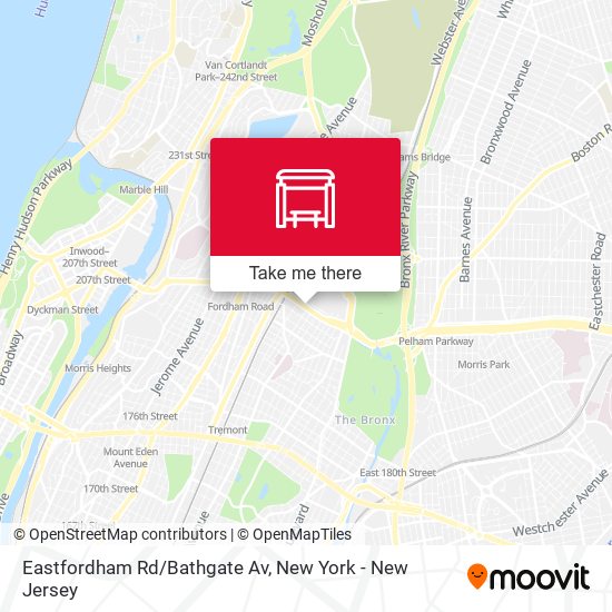 Eastfordham Rd/Bathgate Av map