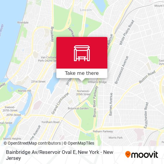 Bainbridge Av/Reservoir Oval E map